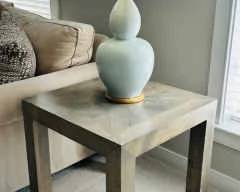 RH Herringbone End Table Lamp
