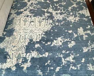 OneOfAKind Abstract Blue Area Rug