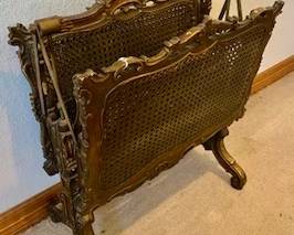 Antique French Sheet Music or Magazine Rack