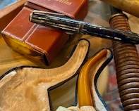 Vintage Meerschaum, Fish Gaff, Cigarette Case, & More