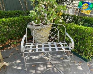 Child’s iron settee