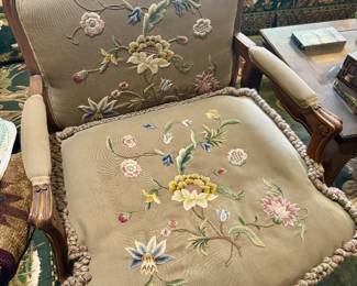 Embroidered chair