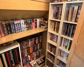 VHS and dvds