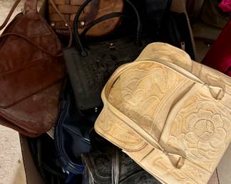 Leather handbags