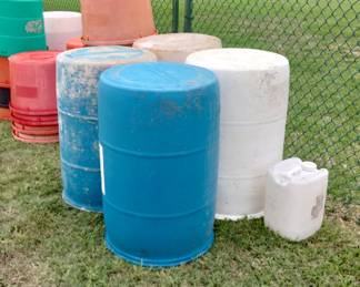 Plastic Barrels (They make great rain barrels)