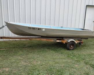 Montgomery Ward 14ft. John Boat w/Trailer