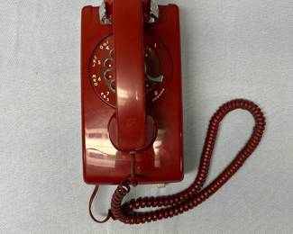 Vintage Red Rotary Phone
