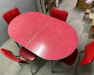 1050s Chrome Dinette Set EXCELLENT CONDITION