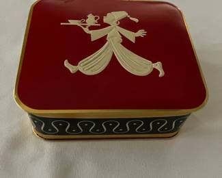 Vintage Mid Century German Tea Tin Box 