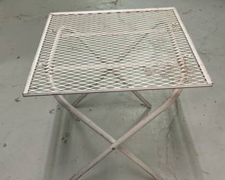 Vintage Iron Garden Side Table