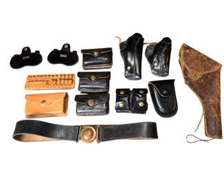 WWII Era .45 cal 1911 belt holster etc