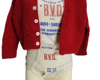 Vintage BVD Underwear Display Mannequin Child
