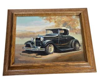 Original Judith K Bell Painting Ford Model A
