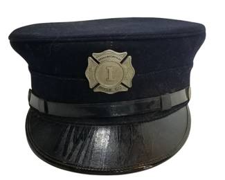 Vintage Mechanicsville Fireman Reading Dress Hat
