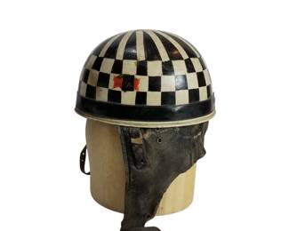 WWII Era Motorcycle Racing Helmet
