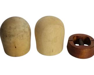 Vintage Wood Hat Forms & Stretcher
