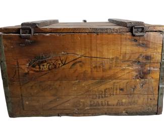 Antique Theo Hamms Brewing Large Beer Crate
