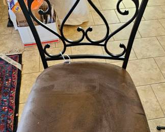 One of 8 bar height stools