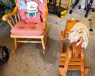 Rocker and rocking horse