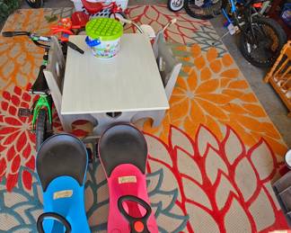 Children's toys, furniture, accessories and bikes