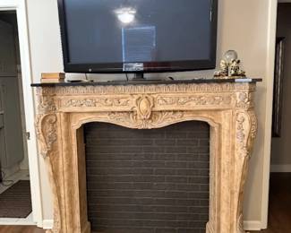 Marble Top Fireplace