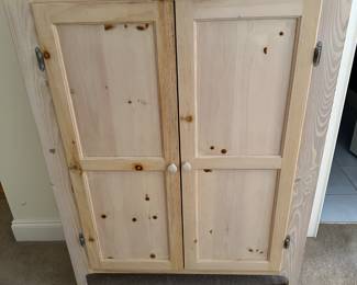 inpainted pine cabinet