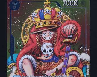 2023 One Piece Japanese Shonen Jump Promo Foil Monkey D. Luffy P043 MBA AUTH frt