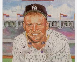 Mickey Mantle 1983 Donruss Diamond King Completed Puzzle