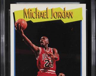 1991 Hoops Michael Jordan 317 CGC 5 EX frt