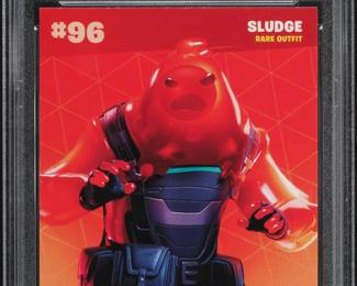 2020 Panini Fortnite Series 2 Sludge 96 PSA 9 MINT bac