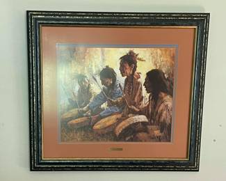 “FOUR SACRED DRUMMERS” PRINT BY HOWARD TERPNING