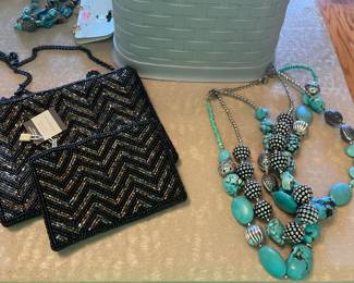 BEADED PURSE