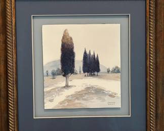 Water Color Original 7"x7" by Stephen Bauman
