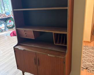 Hugo Troeds for Bjarnum Mid Century Scandinavian Walnut Secretary Desk