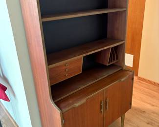 Hugo Troeds for Bjarnum Mid Century Scandinavian Walnut Secretary Desk