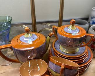 Japanese Lusterware Tea Set