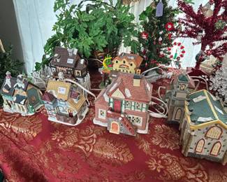 Christmas Light Up Village Houses