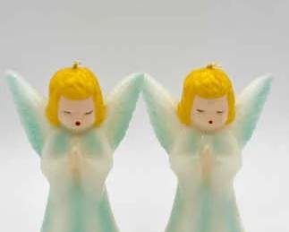(2) Vintage Angel Candles
