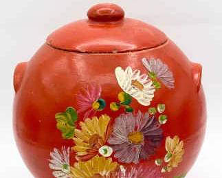 Ransburg pottery crock or cookie jar
