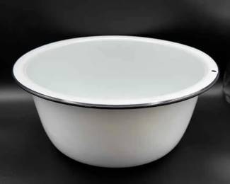 Huge Enamel Bowl
