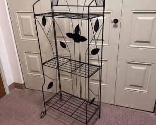 Three Tiered Collapsible Metal Wire Shelf
