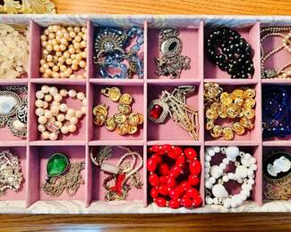 Tray of Costume Jewelry
