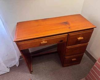 Four Drawer Computer Style Desk
