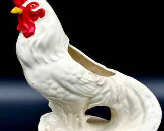 Hand Painted Japanese Rooster

