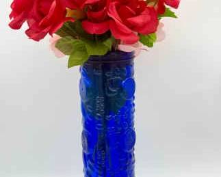 Cobalt Blue Citrus Vase
