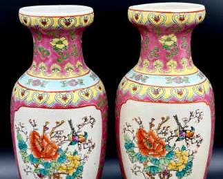 (2) Asian Vases
