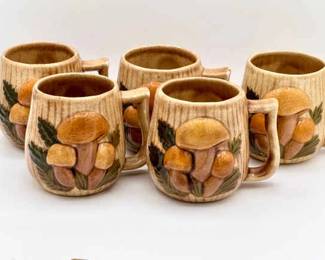 (5) Kay Mushroom Mugs
