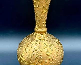 Hand Decorated 22k Gold Vase
