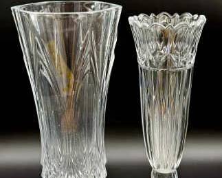 (2) Beautiful Crystal Vases

