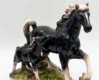 Horse & Foal Figurine From Japan
